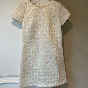 Cute cream 60s style mod/go go dress, size Small